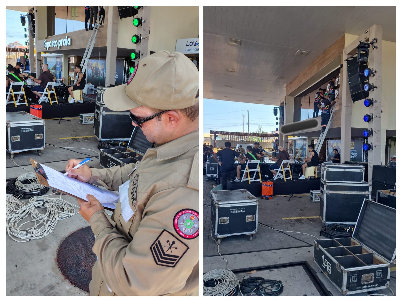 CEPI/CBMCE Interdita Evento Irregular em Posto de Combustível