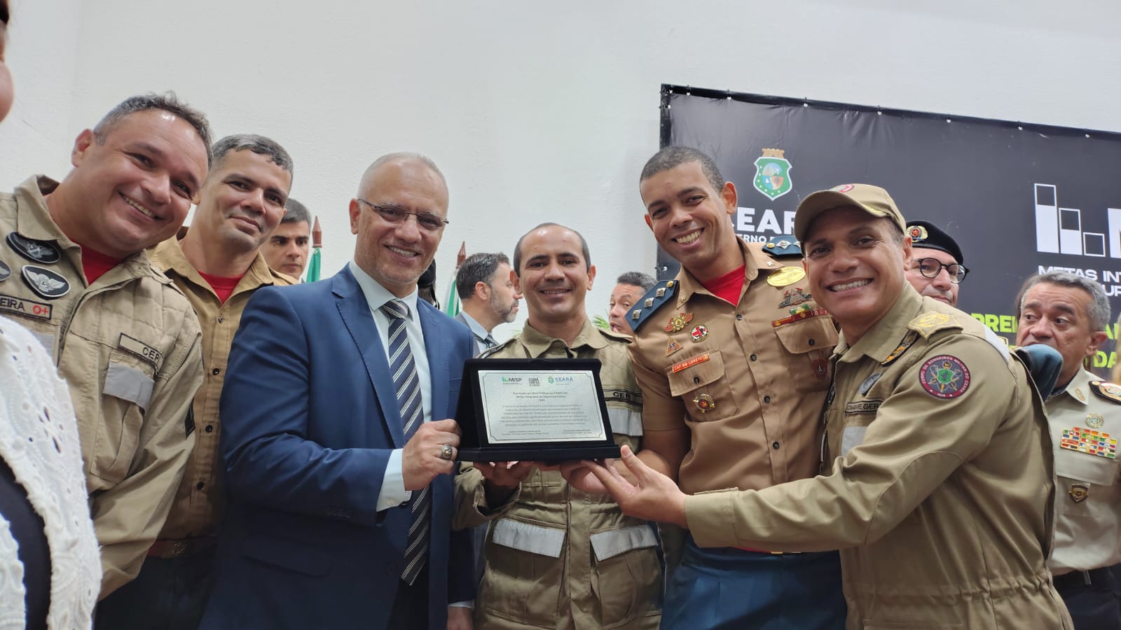 Militares do CEPI/CBMCE são premiados no MISP por projeto de boas práticas